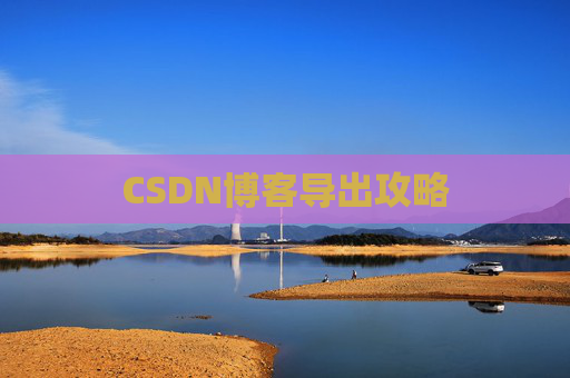 CSDN博客导出攻略